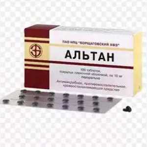 "Altan" pilule. Uputstvo za upotrebu, nekretnina