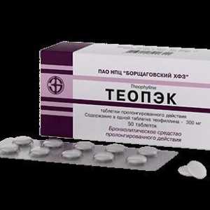 "Teopeka" (300 mg): uputstva za upotrebu, indikacije, proizvođač