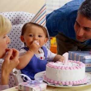 U baby - prvi rođendan: čestitke 1 godišnja djevojka
