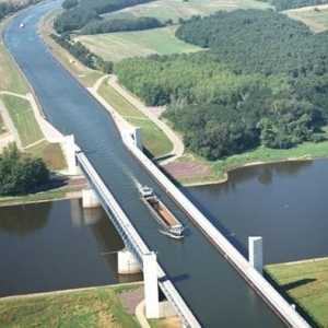 Jedinstvena Magdeburg Water Bridge